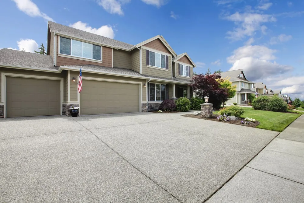 Professional concrete driveway finished in Cincinnati, OH