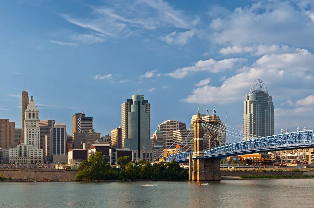 John A Roebling Bridge Cincinnati Ohio